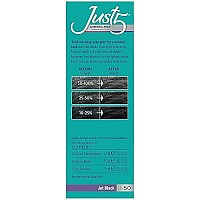 Just 5 Color Jet Black J-50 (6 Pack)