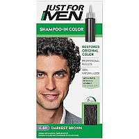 Just For Men Shampoo In H-50 Haircolor Darkest Brown (6 Pack)