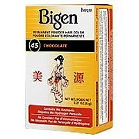 Bigen Powder Hair Color 45 Chocolate 0.21oz (6 Pack)