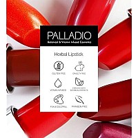 Palladio Herbal Matte Lipstick, Coral, Creamy And Full Coverage Long Lasting Matte Lipstick