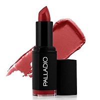 Palladio Herbal Matte Lipstick, Scarlet, Creamy And Full Coverage Long Lasting Matte Lipstick