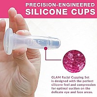 LURE Essentials GLAM Face Cupping Set Facial Set with Silicone Brush | Anti-Aging Face Lift Cupping Massage | FREE PDF Book for Professional and Home Use