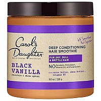 Carols Daughter Black Vanilla Moisture And Shine Hair Smoothie For Dry Hair And Dull Hair, With Shea Butter, Cocoa Butter And Vitamin B5, Paraben Free Hair Treatment, 8 Oz (Packaging May Vary)