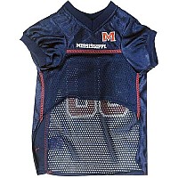 Ncaa College Mississippi Rebels Mesh Jersey For Dogs Cats, X-Large Licensed Big Dog Jersey With Your Favorite Footballbasketball College Team