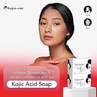 Kojie San Facial Beauty Soap - Skin Fairness and Moisturizing - Reduces Discoloration and Hyperpigmentation (65 grams, 2 Bars Per Pack)