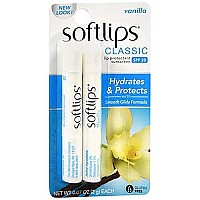 Softlips Lip Protectant/Sunscreen SPF 20, Vanilla (2 count)