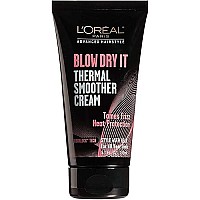 L'Oreal Paris Advanced Hairstyle Blow Dry It Thermal Smoother Cream, 5.1 Ounce