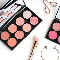 Makeup Revolution Ultra Blush Makeup Palette, Bronzer & Highlighter Makeup, Includes 8 Shades, Gluten free, Vegan & Cruelty Free, Hot Spice, 13g