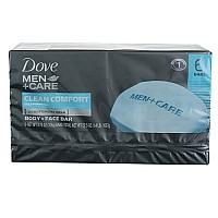 Dove Men+Care Body Soap and Face Bar to Hydrate Skin Clean Comfort More Moisturizing Than Bar Soap 3.75 oz 6 Bars