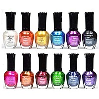 Kleancolor Nail Polish - Awesome Metallic Full Size Lacquer (Set of 12 Pieces)