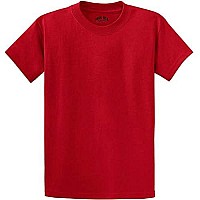 Joes Usa Tall Heavyweight Cotton T-Shirts-4Xlt-Red