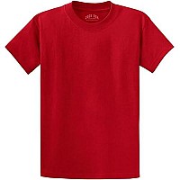 Joes Usa Tall Heavyweight Cotton T-Shirts-4Xlt-Red