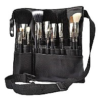 Hotrose 22 Pockets Professional Cosmetic Makeup Brush Bag with Artist Belt Strap for Women ( Brush Not Included )