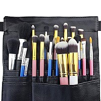 Hotrose 22 Pockets Professional Cosmetic Makeup Brush Bag with Artist Belt Strap for Women ( Brush Not Included )