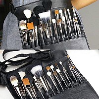 Hotrose 22 Pockets Professional Cosmetic Makeup Brush Bag with Artist Belt Strap for Women ( Brush Not Included )