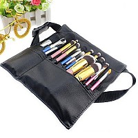 Hotrose 22 Pockets Professional Cosmetic Makeup Brush Bag with Artist Belt Strap for Women ( Brush Not Included )