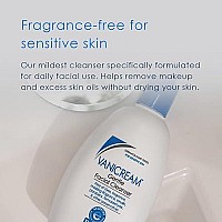 Vanicream Gentle Facial Cleanser, 8 Fl Oz (Pack of 2)