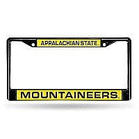 Ncaa Rico Industries Appalachian State Mountaineers Black Black Laser Cut Chrome Frame 12 X 6 12 X 6 Black Laser Cut Chrome Frame - Cartrucksuv Automobile Accessory