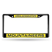 Ncaa Rico Industries Appalachian State Mountaineers Black Black Laser Cut Chrome Frame 12 X 6 12 X 6 Black Laser Cut Chrome Frame - Cartrucksuv Automobile Accessory