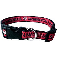 Mlb Washington Nationals Dog Collar, Small