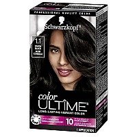 Schwarzkopf Color Ultime Permanent Hair Color Cream, 1.1 Raven Black