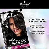 Schwarzkopf Color Ultime Permanent Hair Color Cream, 1.1 Raven Black