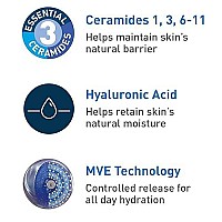 CeraVe Moisturizing Cream | Body and Face Moisturizer for Dry Skin | Body Cream with Hyaluronic Acid and Ceramides | Normal | Fragrance Free | 19 Oz | Packages May Vary