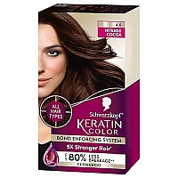 Schwarzkopf Keratin Color Permanent Hair Color Cream, 4.6 Intense Cocoa