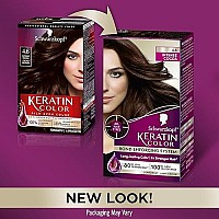 Schwarzkopf Keratin Color Permanent Hair Color Cream, 4.6 Intense Cocoa