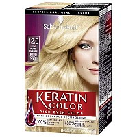 Schwarzkopf Keratin Color Anti-Age Hair Color Cream, 12.0 Light Pearl Blonde (Packaging May Vary)