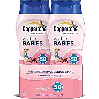 Coppertone Water Babies Sunscreen Lotion, SPF 50, 8 oz. (Pack of 2)