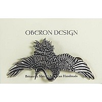 Crane Hair Clip, Small Hand Crafted Metal Barrette Made in the USA with a 60mm Imported French Clip by Oberon Design