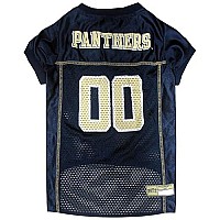 Ncaa College Pittsburgh Panthers Mesh Jersey For Dogs Cats, X-Small Licensed Big Dog Jersey With Your Favorite Footballbasketball College Team