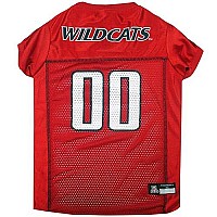 Ncaa College University Of Arizona Wildcats Mesh Jersey For Dogs Cats, Medium Licensed Big Dog Jersey With Your Favorite Footballbasketball College Team