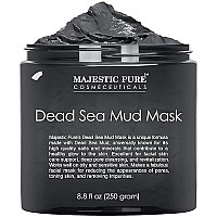 MAJESTIC PURE Dead Sea Mud Mask for Face and Body - Natural Skin Care for Women and Men - Best Facial Cleansing Clay for Blackhead, Whitehead, Acne and Pores - 8.8 fl. Oz