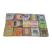 Greenwich Bay Trading Company Soap Sampler 15 pack of 1.9oz bars - Bundle 15 items