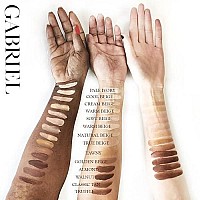 Gabriel Cosmetics Moisturizing Liquid Foundation (Warm Beige), 1 Fl Oz., Natural, Paraben Free, Vegan, Gluten-Free, Cruelty-Free, Non Gmo, Infused With Vitamins A & E, Full Coverage.