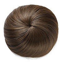 Onedor Synthetic Fiber Hair Extension Chignon Donut Bun Wig Hairpiece (8A - Light Chestnut Brown)