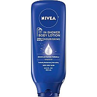 NIVEA In-Shower Body Lotion Nourishing 13.5 oz(Pack of 2)