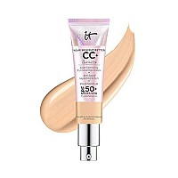 It Cosmetics Your Skin But Better Cc+ Cream Illumination, Medium (W) - Color Correcting Cream, Full-Coverage Foundation, Hydrating Serum & Spf 50+ Sunscreen - Radiant Finish - 1.08 Fl Oz