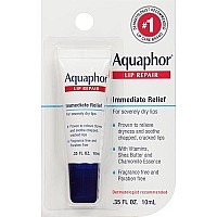 Aquaphor Lip Repair Ointment - Long-lasting Moisture to Soothe Dry Chapped Lips - .35 fl. oz. Tube