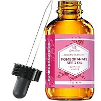 Leven Rose Pomegranate Seed Oil, 100% Pure Unrefined Cold Pressed Antioxidant Moisturizer for Hair Skin and Nails 1 oz