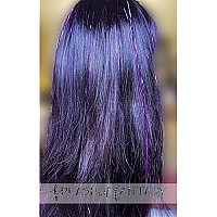 40 Hair Tinsel 210 Strands Seven Colors (Purple, Rainbow, Hot Pink, Gold, White Gold, Blue & Sparkling Silver)