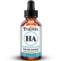 Truskin Hyaluronic Acid Serum For Face With Vitamin C, Vitamin E And Green Tea, Plant-Powered Anti-Aging Facial Skin Care, Best For Firming, Hydrating, Moisturizing, Plumping Fine Lines, 2 Fl Oz