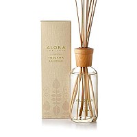 Alora Ambiance Toscana 8 oz Reed Diffuser | Long-Lasting Fresh & Earthy Fragrance | Beautifully Designed for Any Space