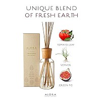 Alora Ambiance Toscana 8 oz Reed Diffuser | Long-Lasting Fresh & Earthy Fragrance | Beautifully Designed for Any Space