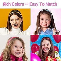 Candygirl Headbands For Girls Diy Satin Covered Girls Headbands 1Cm Width Craft Headbands For Daily And Party(26Pcs Per Pack Each Color 1Pcs)