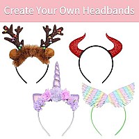 Candygirl Headbands For Girls Diy Satin Covered Girls Headbands 1Cm Width Craft Headbands For Daily And Party(26Pcs Per Pack Each Color 1Pcs)