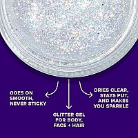 Unicorn Snot Holographic Body Glitter Gel for Body, Face, Hair - Vegan & Cruelty Free - 1.7 oz (Disco)