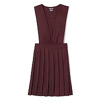 French Toast Girls V-Neck Jumper School Uniform Dress, Burgundy, 14 Us